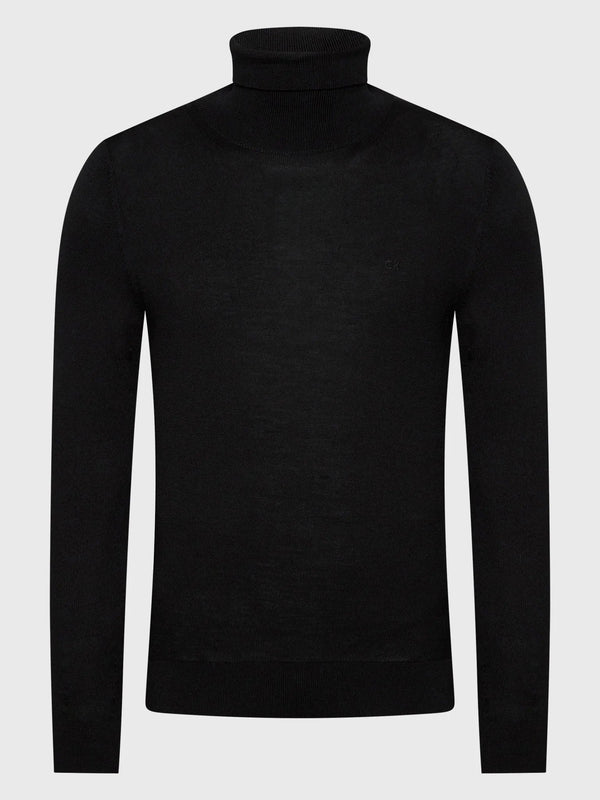Maglia Dolcevita Uomo Turtle Neck Nero Calvin Klein- Francavilla Moda